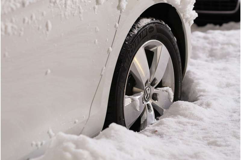 cars in snow