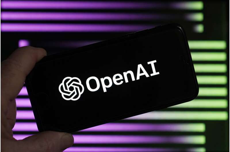 The logo for OpenAI, the maker of ChatGPT, appears on a mobile phone, in New York, Tuesday, Jan. 31, 2023. ChatGPT-maker OpenAI and The Associated Press said Thursday that they've made a deal for the artificial intelligence company to license AP's archive of news stories. Credit: AP Photo/Richard Drew, File ChatGPT-maker OpenAI signs deal with AP to license news stories