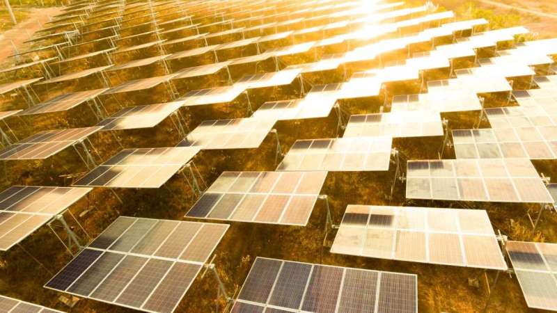 Credit: Shutterstock Novel battery storage with solar power could be low-cost clean energy solution